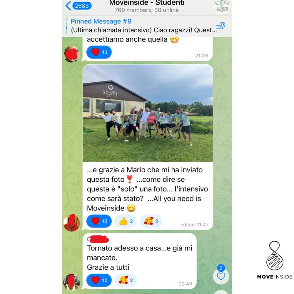 Messaggio di un partecipante dopo il retreat