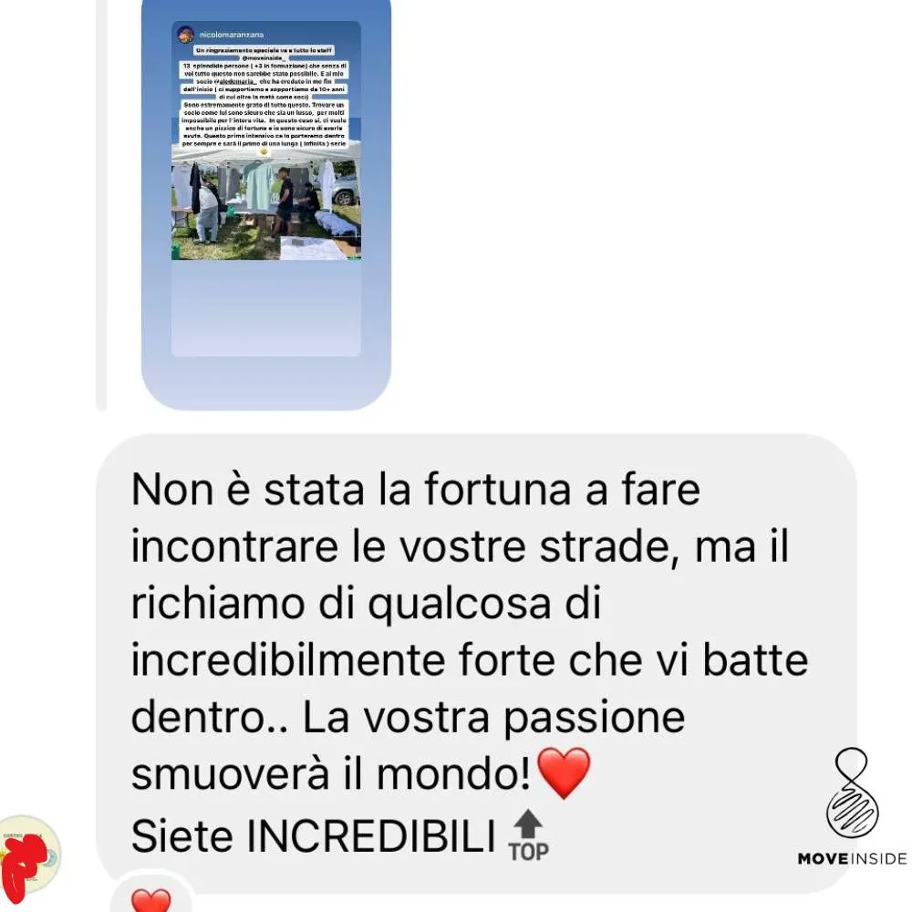 Messaggio di gratitudine dopo il retreat